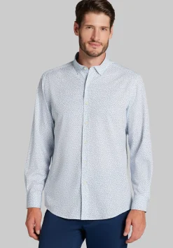 Traveler® COOLMOTION Tailored Fit Paisley Button Up Shirt