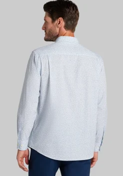 Traveler® COOLMOTION Tailored Fit Paisley Button Up Shirt