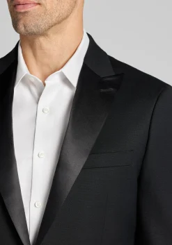 Traveler® COOLMOTION Tailored Fit Textured Solid Tuxedo Separate Jacket