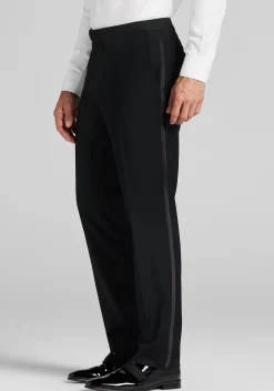 Traveler® COOLMOTION Tailored Fit Textured Wool Blend Tuxedo Separates Pants