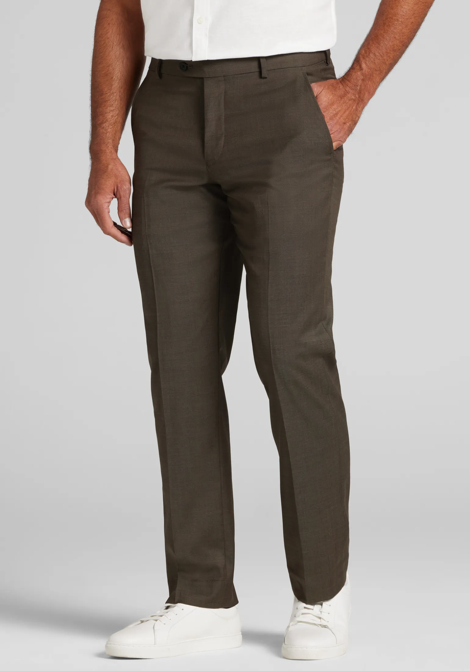 Traveler® COOLMOTION Tailored Fit Wool Blend Dress Pants