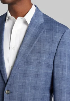 Traveler® COOLMOTION Tailored Fit Windowpane Sportcoat