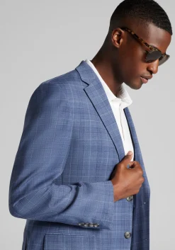 Traveler® COOLMOTION Tailored Fit Windowpane Sportcoat