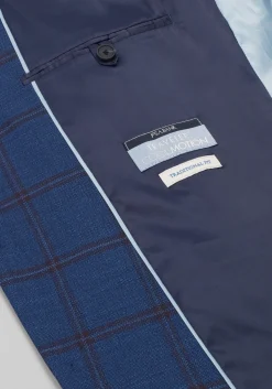 Traveler® COOLMOTION Traditional Fit Windowpane Sportcoat
