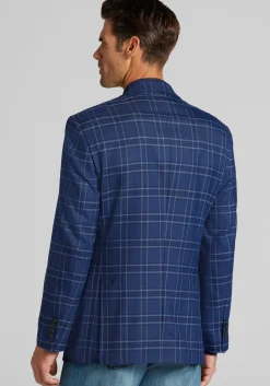 Traveler® COOLMOTION Traditional Fit Plaid Sportcoat
