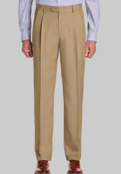 Traveler® Performance Extended Waistband Pleated Refined Chinos