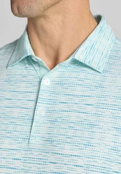 Traveler® Performance Tailored Fit Space Dye Grid Polo