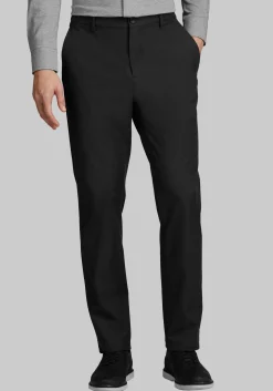 Traveler® Performance Tailored Fit Cotton Blend Flat Front Golf Chinos - Big & Tall