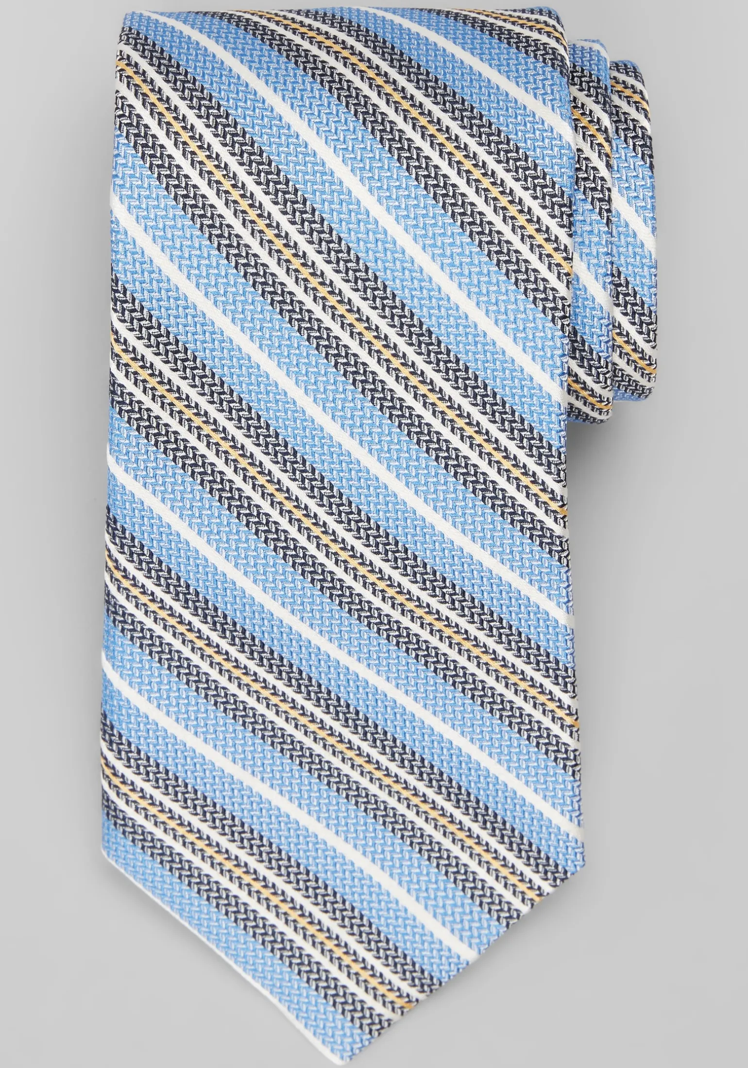 Traveler® Regular Width New Stripe Silk Tie