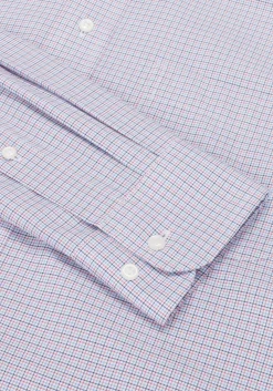 Traveler® Traditional Fit Mini Plaid Dress Shirt