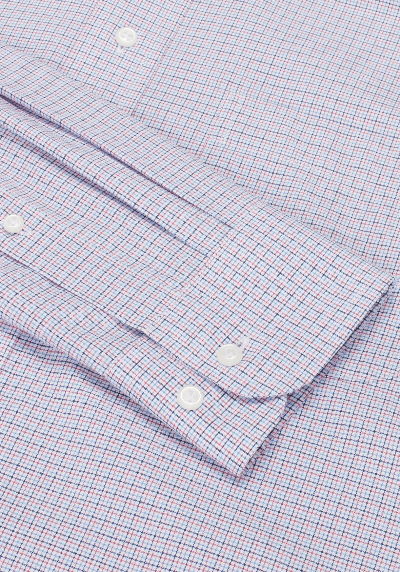Traveler® Traditional Fit Mini Plaid Dress Shirt