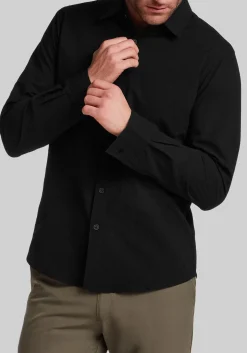 Vintage & Black Traditional Fit Mini Seersucker Button Up Shirt