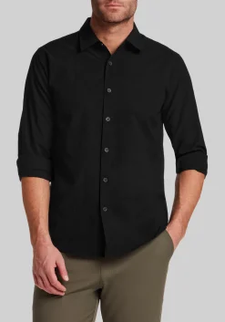 Vintage & Black Traditional Fit Mini Seersucker Button Up Shirt