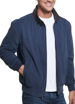 Weatherproof Tailored Fit Microfiber Fleece-Lined Bomber Jacket