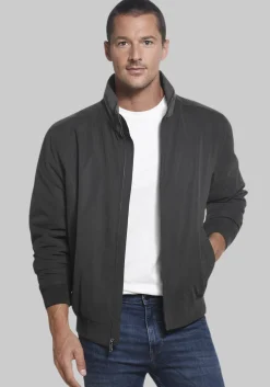 Weatherproof Tailored Fit Microfiber Fleece-Lined Bomber Jacket