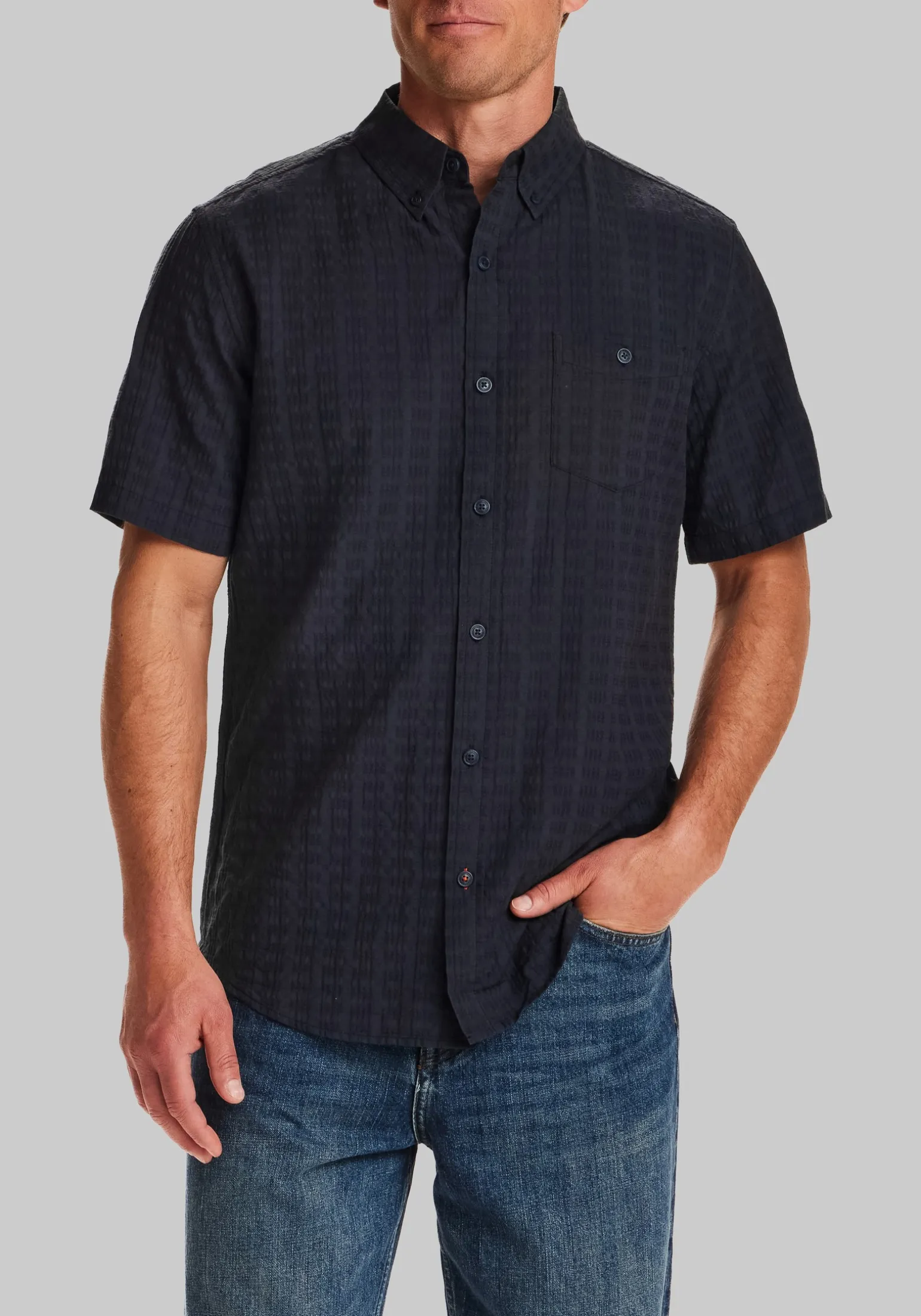 Weatherproof Traditional Fit Short Sleeve Button Up Shirt