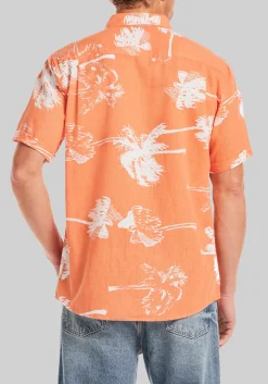 Weatherproof Vintage Tailored Fit Short Sleeve Cotton Print Shirt