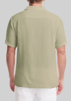 Weatherproof Vintage Traditional Fit Airtex Camp Shirt