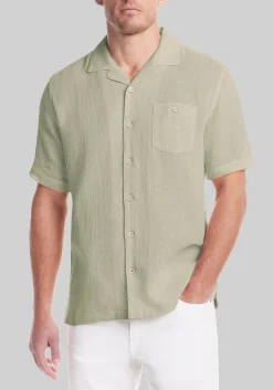 Weatherproof Vintage Traditional Fit Airtex Camp Shirt