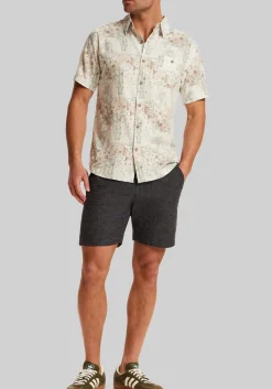 Weatherproof Vintage Traditional Fit Linen-Blend Camp Shirt