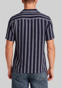 Weatherproof Vintage Traditional Fit Vertical Stripe Button Up Shirt