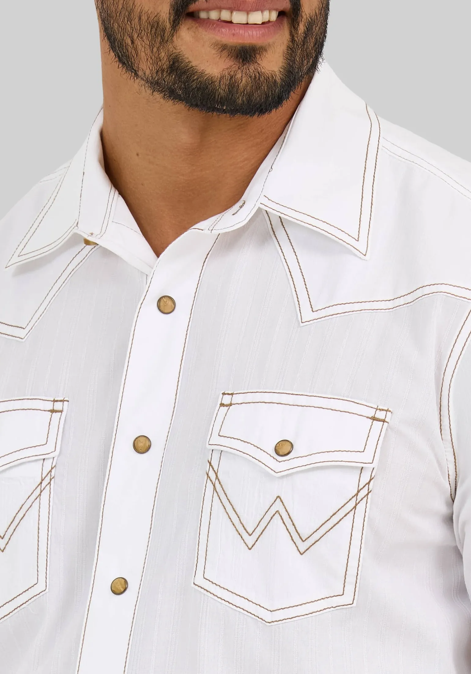 Wrangler Retro Premium Tailored Fit Western Button Up Shirt