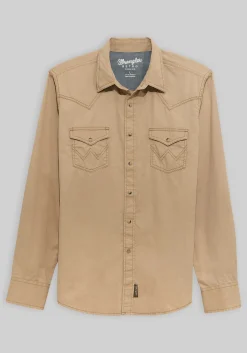 Wrangler Retro Premium Tailored Fit Western Button Up Shirt