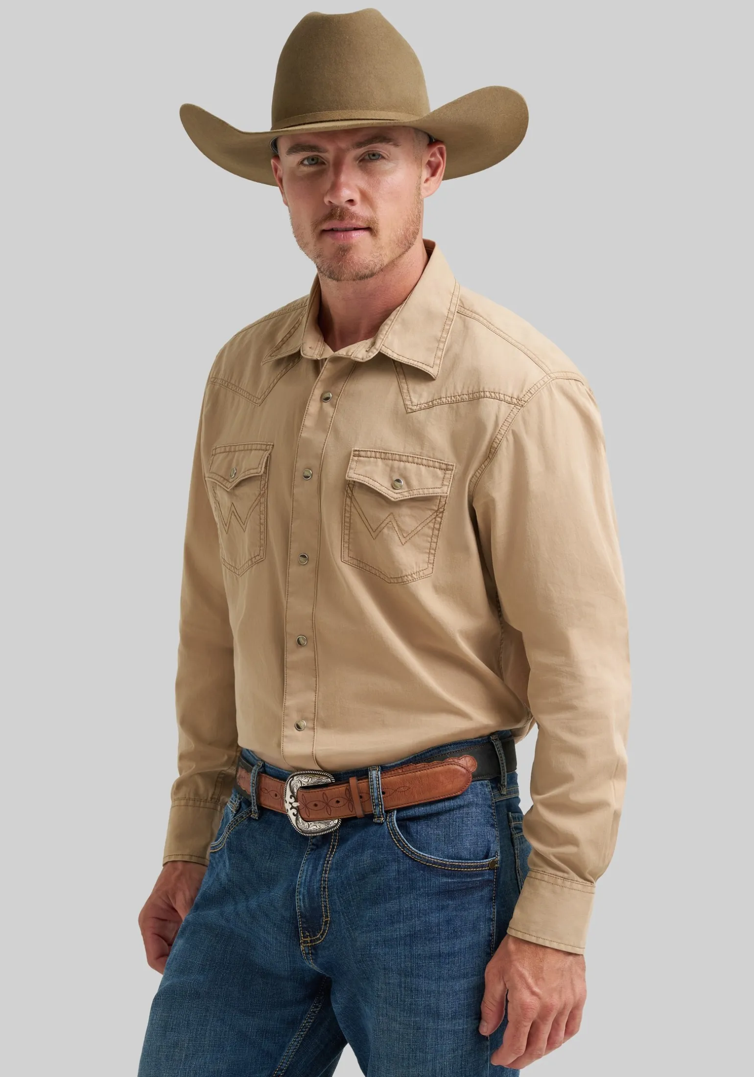 Wrangler Retro Premium Tailored Fit Western Button Up Shirt