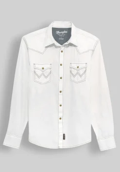 Wrangler Retro Premium Tailored Fit Western Button Up Shirt