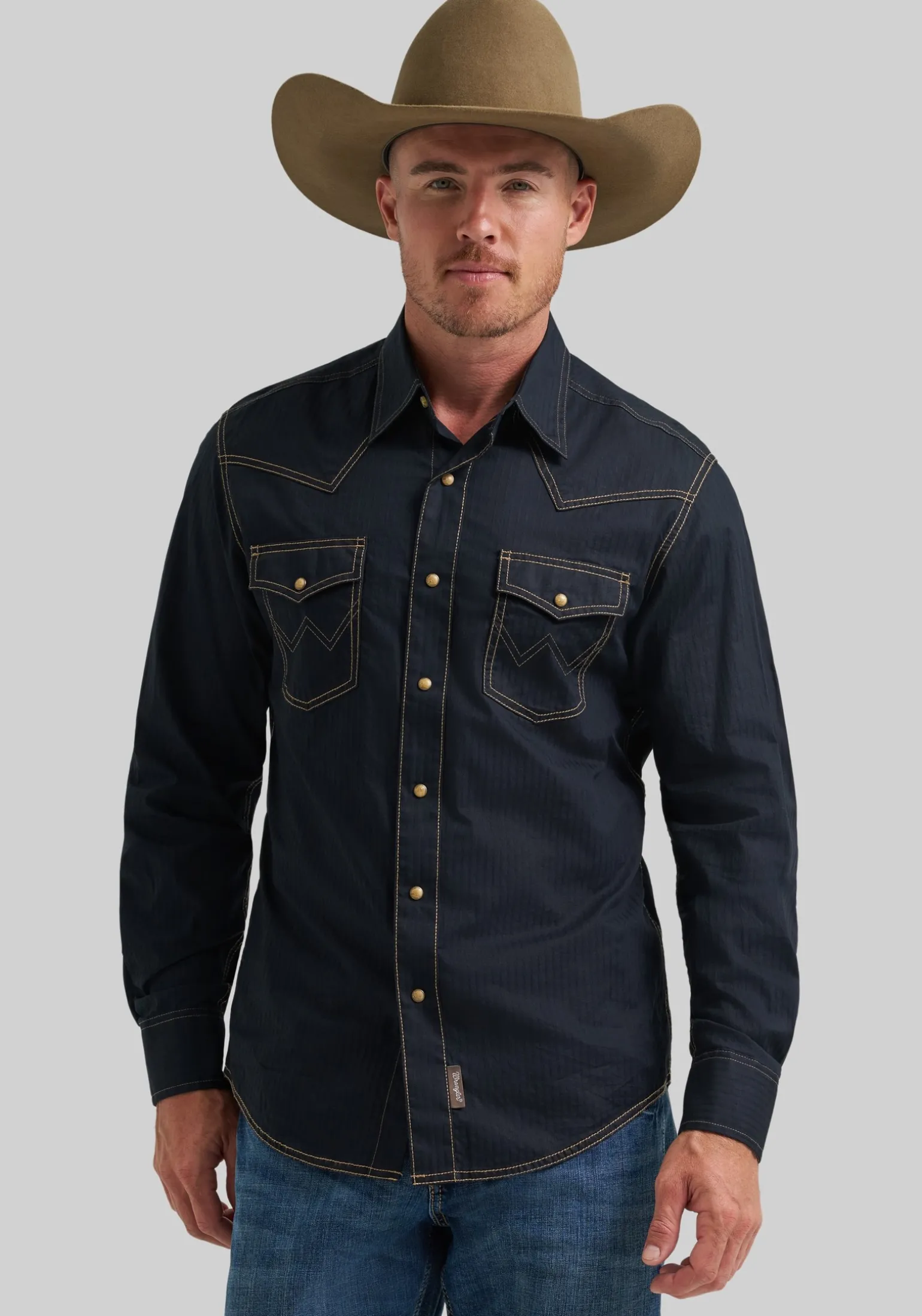 Wrangler Retro Premium Tailored Fit Western Button Up Shirt