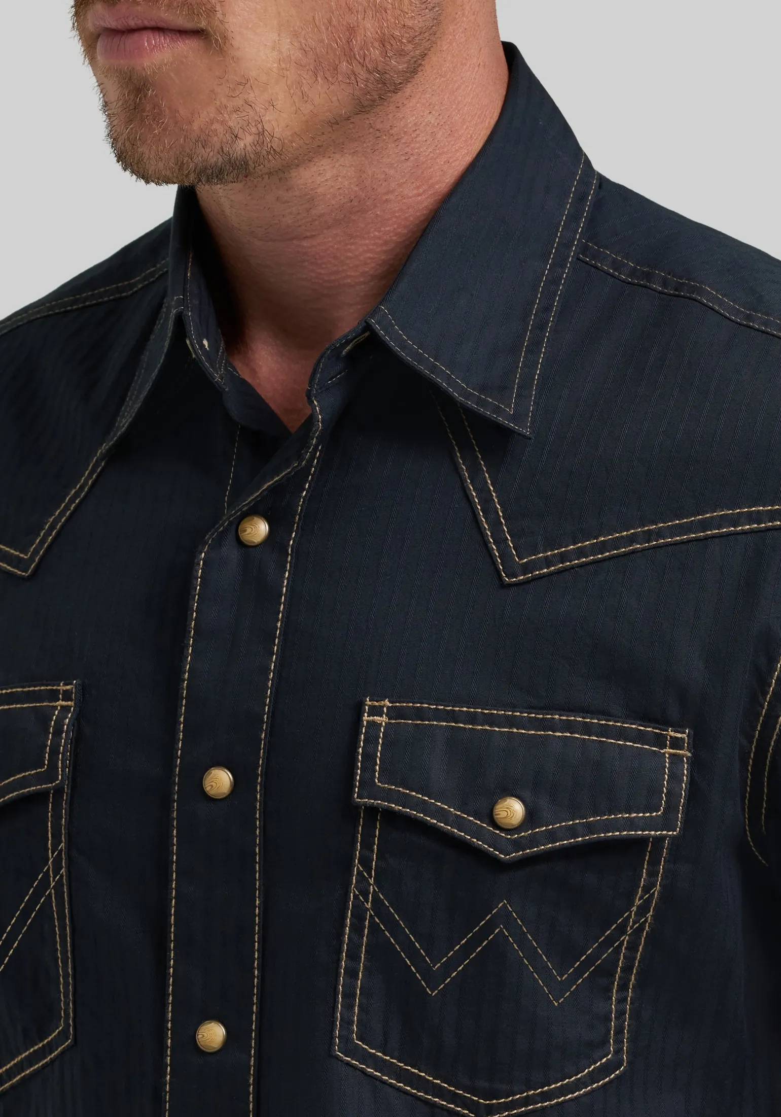 Wrangler Retro Premium Tailored Fit Western Button Up Shirt