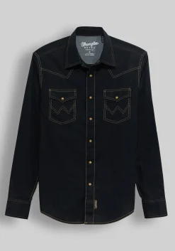Wrangler Retro Premium Tailored Fit Western Button Up Shirt