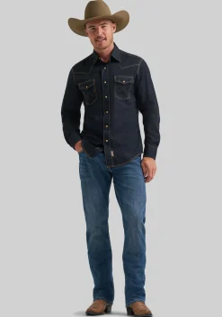 Wrangler Retro Premium Tailored Fit Western Button Up Shirt